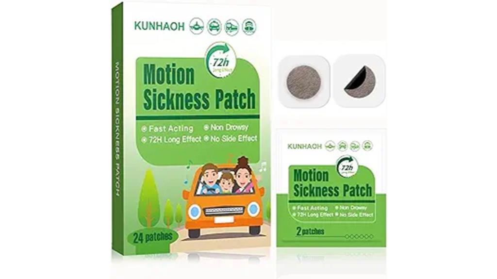 24 count motion sickness patches