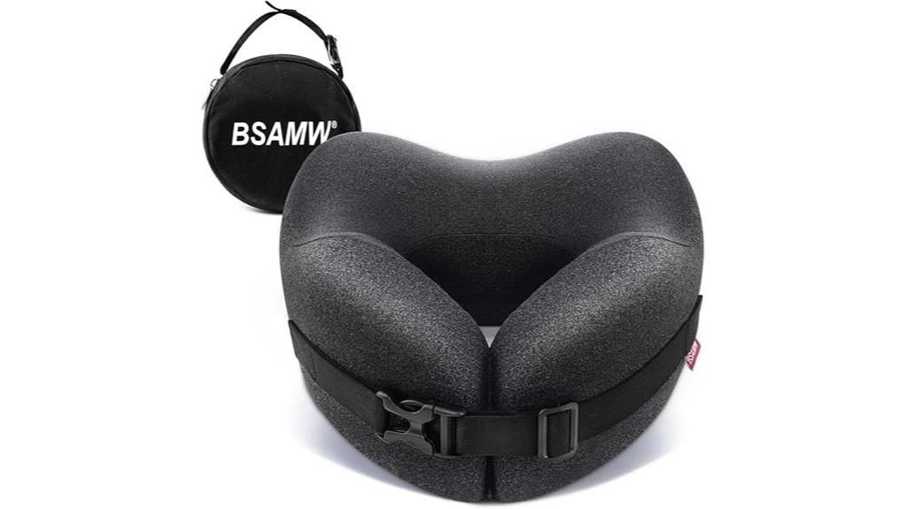 compressed memory foam neck pillow