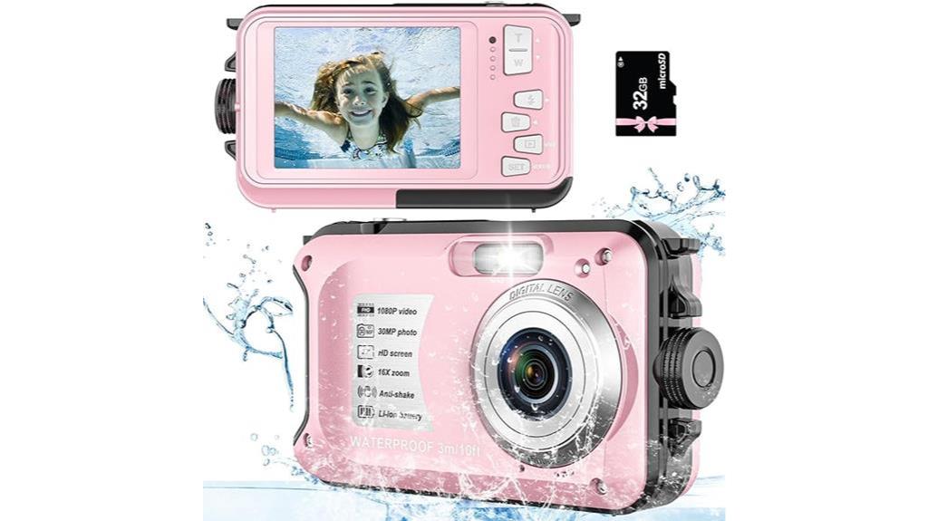 kids waterproof camera bundle