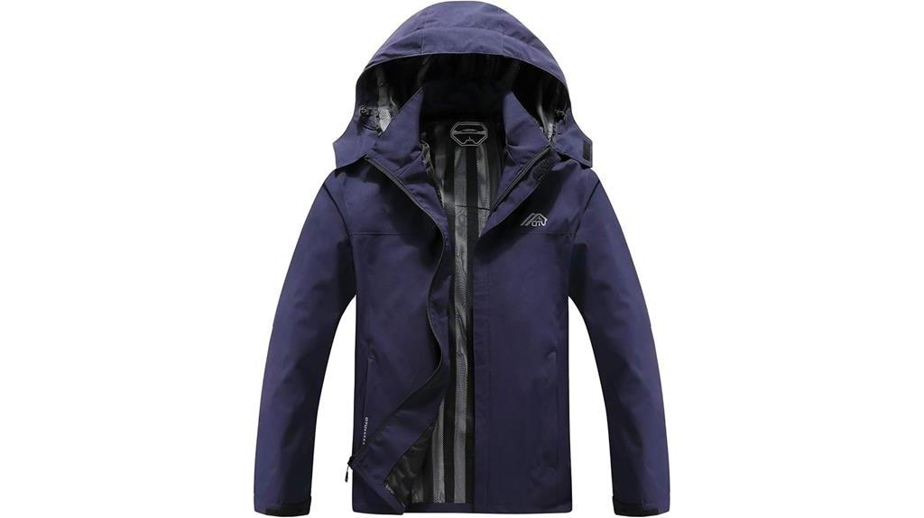 lightweight waterproof hooded jacket