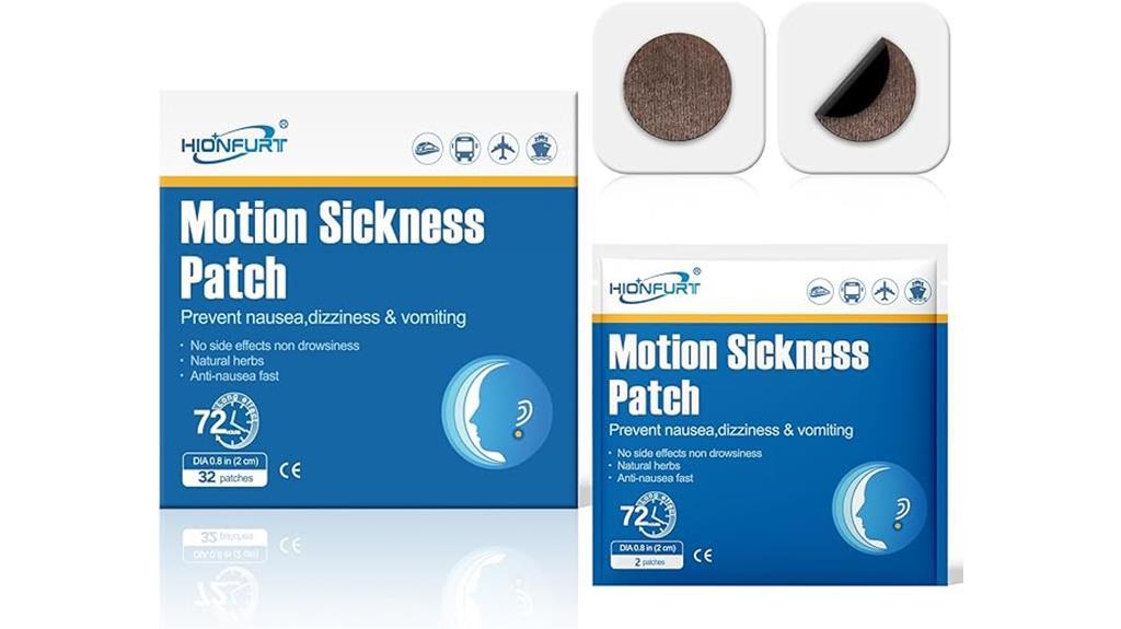 travel motion sickness patches