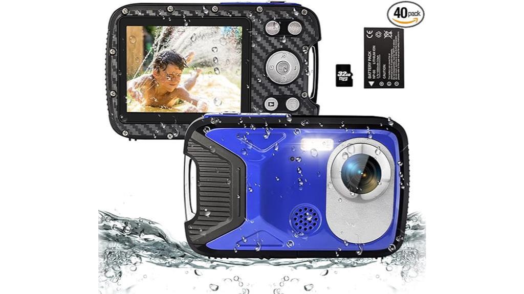 waterproof 30mp underwater camera